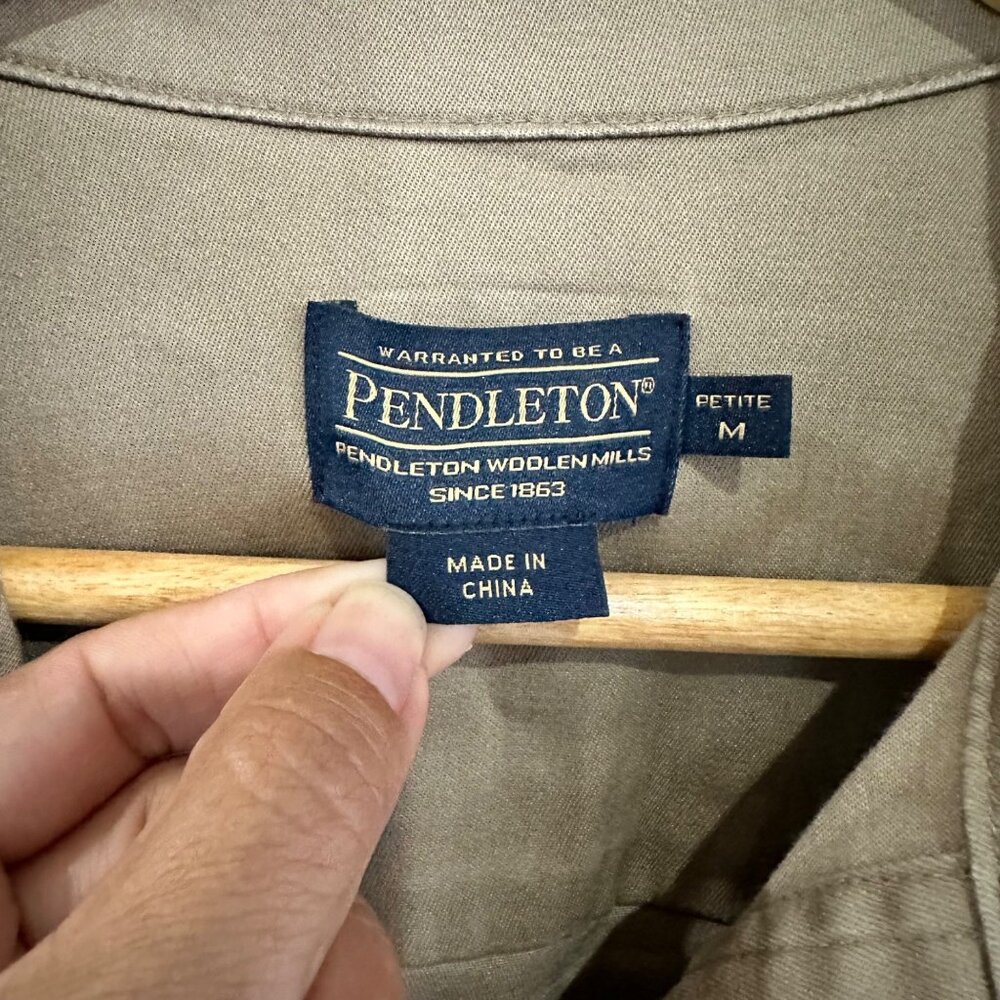 Pendleton Jacket Womens Medium Petite Malin Tan B… - image 3